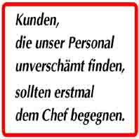 lustisches Firmenschild